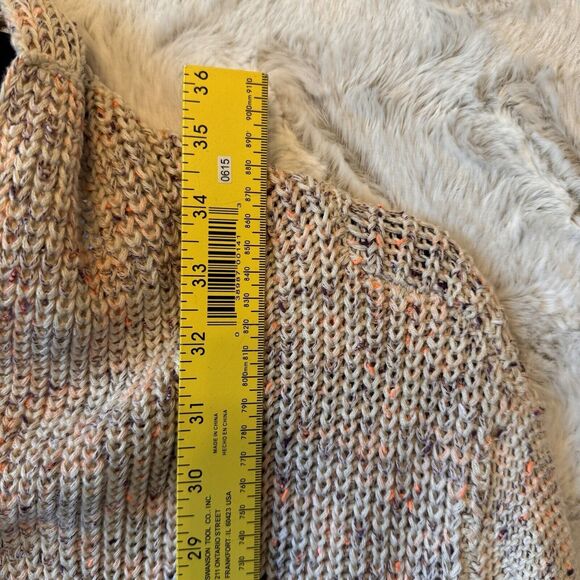 BCBG MAX AZRIA SWEATER Cardigan Size S  MULTI COLOR Open Front - Picture 7 of 10